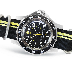 Reloj Komandirskie Piloto A 24 hrs negro
