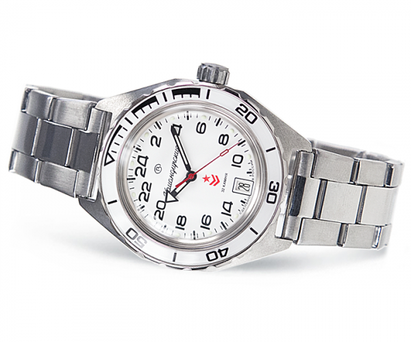 Reloj Komandirskie K65 24 hrs blanco
