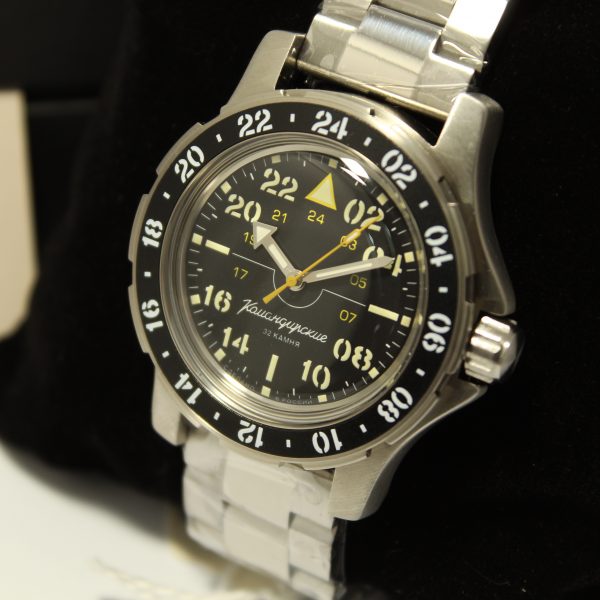 Reloj Komandirskie Piloto A 24 hrs negro - Imagen 3