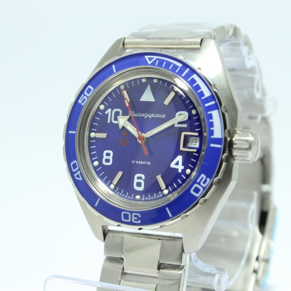 Reloj Komandirskie K65 azul con fechador - Imagen 3