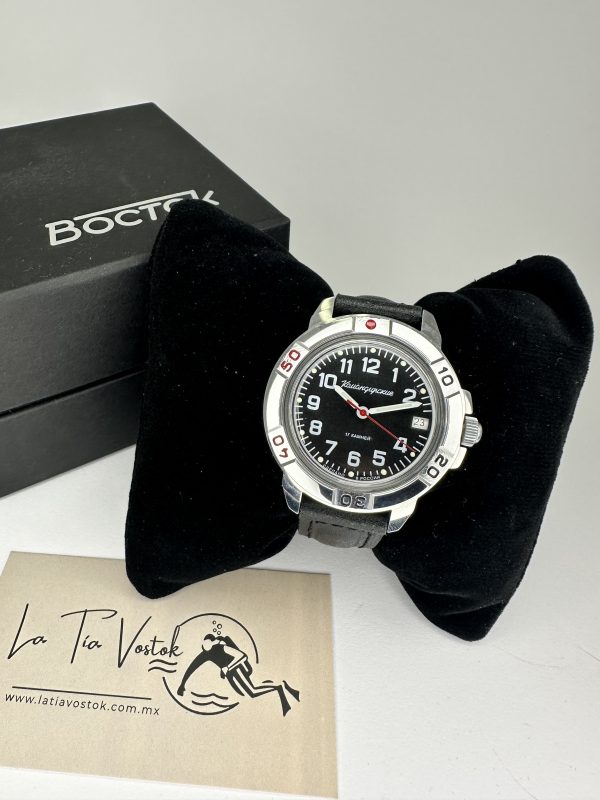 Reloj Komandirskie mecánico Negro Atildado - Imagen 2
