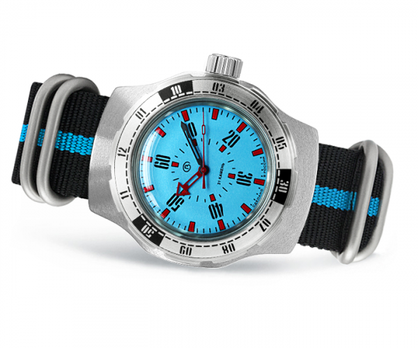 Reloj Amphibia Chernobyl Full Lume Azul