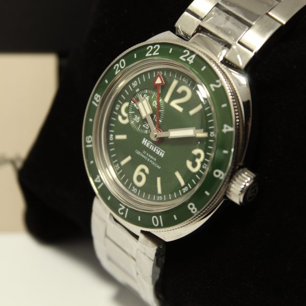 Reloj Neptuno GMT verde - Imagen 3