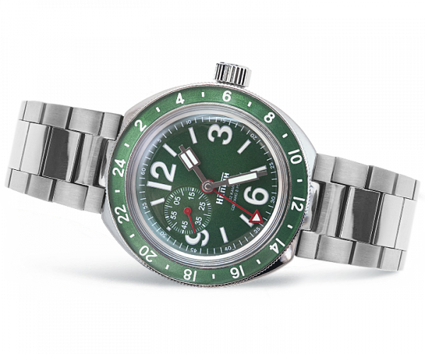 Reloj Neptuno GMT verde