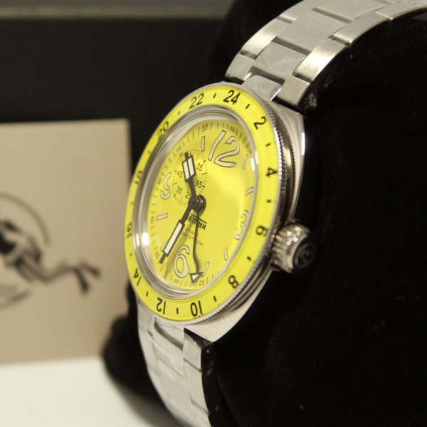 Reloj Neptuno GMT amarillo - Imagen 3