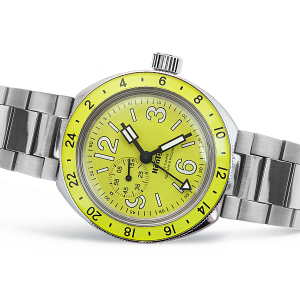 Reloj Neptuno GMT amarillo