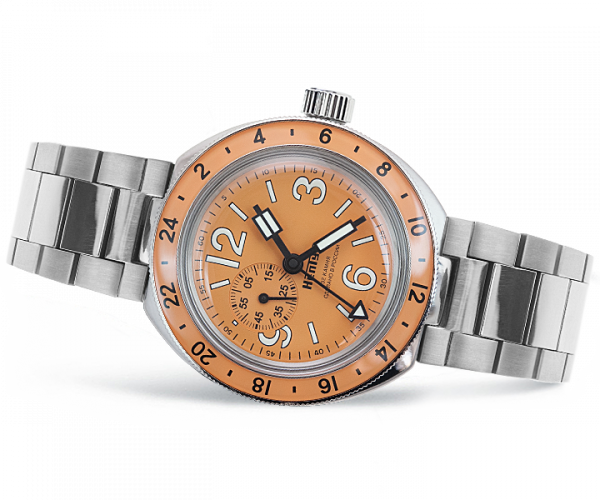 Reloj Neptuno GMT naranja